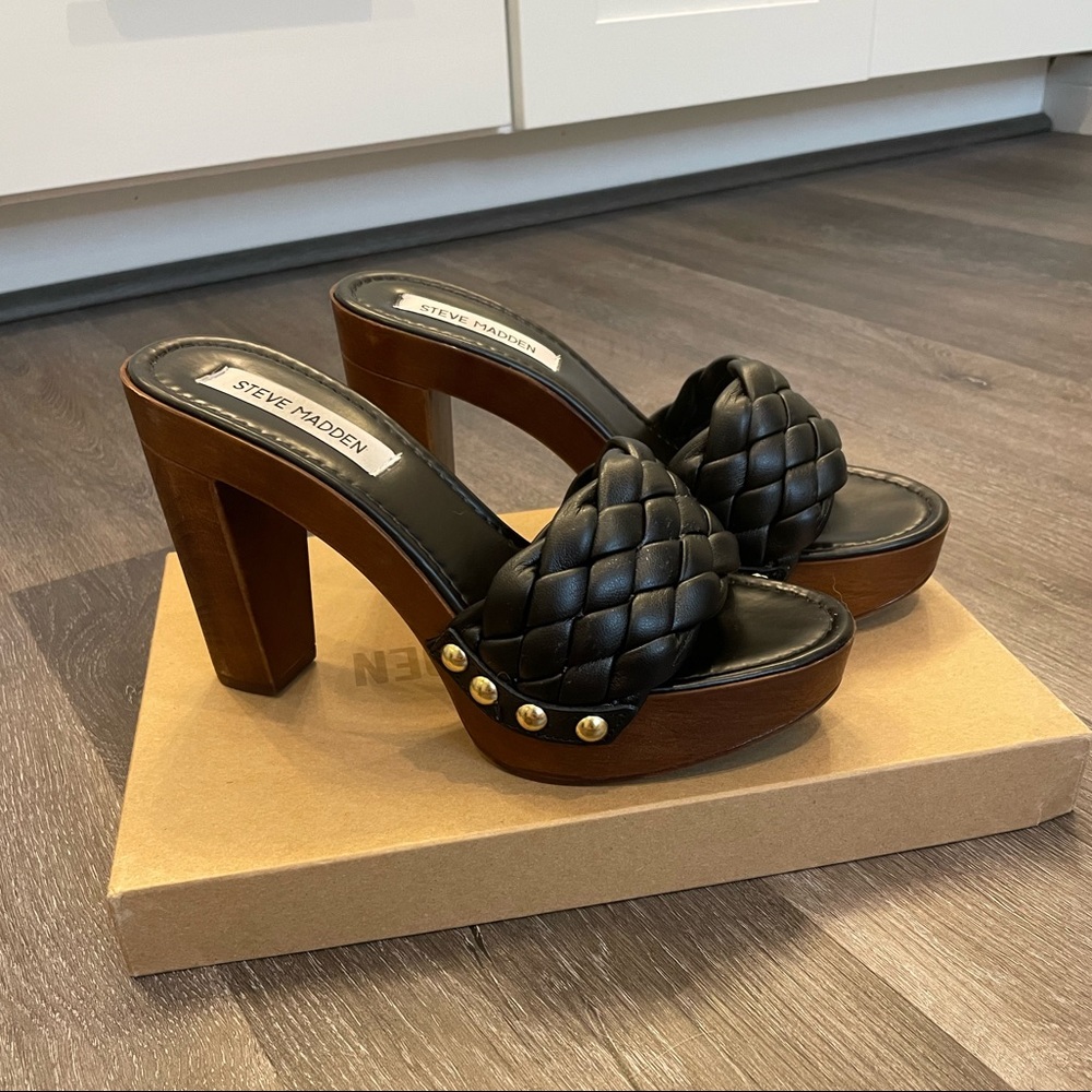 Black and Brown Steve Madden Heels